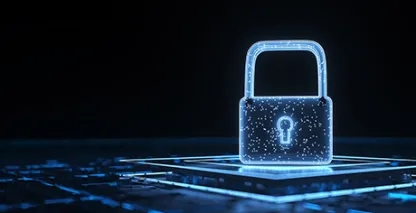 Abstract cybersecurity graphic