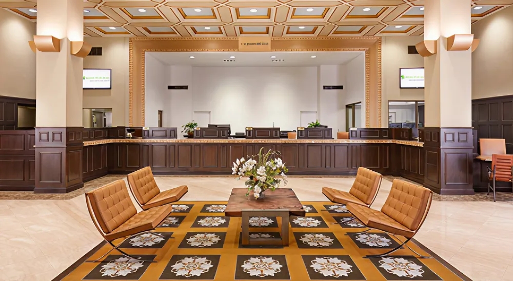 View of the lobby of the Los Angeles Branch.
